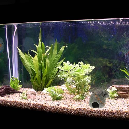 TEHAUX Fish Tank Resin Ornaments Fish Tank Hideout Landscaping Hiding Cave Aquarium Simulation Vase Shelter Hideout