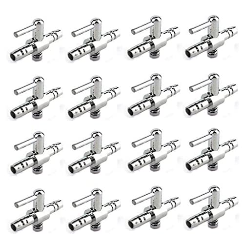 Aquarium Fish Tank Air Flow Control Lever Pump Single Way Valve, 16Pcs