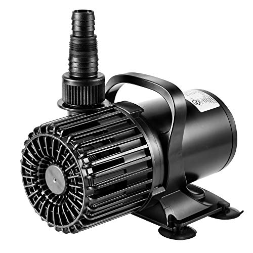 VIVOSUN 5300 GPH Submersible Water Pump, 310W Pond Pump, Ultra Quiet Aquarium Pump with 20FT. Lift Height for Pond Waterfall, Fish Tank, Statuary, or Hydroponics - size: 310W without Barrier Bag