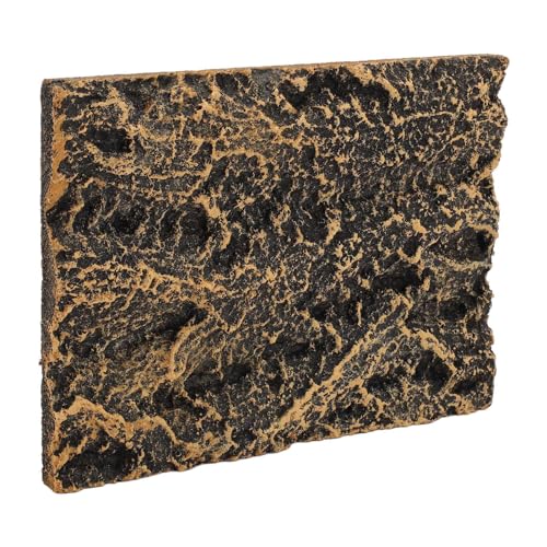 AYNEFY Reptiles Reptile Decorative Supplies, Rock Terrarium Background 3D Rock Stone Background Decorations Backdrop for Fish Reptiles Amphibians Turtles Reptile (17.5 * 13cm) - size: 17.5*13cm