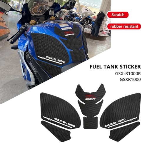 for 2026 2025 GSX-R1000R gsx-r1000 Motorcycle Accessories Fuel Tank Stickers and Anti-Scratch Stickers Rubber Fuel Tank pad GSX R1000 2019-2023 2024 2025 2026 - color: Gsx-r1000r Black