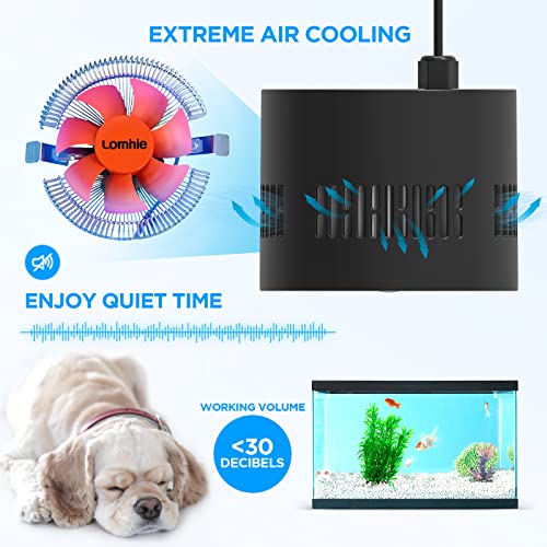 Lominie LED Aquarium Light, Dimmer Remote Control 0-100% Brightness 80W Planted Fish Tank Light Clamp Clip Lamp for Freshwater Refugium Algae Fish Tank with Gooseneck - size: A120 Freshwater