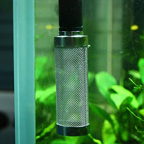 NACX 2Pcs Aquarium Fish/Shrimp Mesh Net Filter Guard，Fish Tank Intake Strainer Pre-Filter Cover Stainless Steel (15mm ID) - size: 15mm