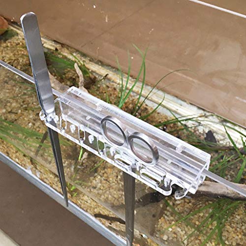 Acrylic Fish Tank Aquascaping Tool - Aquarium Tank Mounted - Aquatic Plant Kits Management Holder Tweezers Scissors Storage Rack