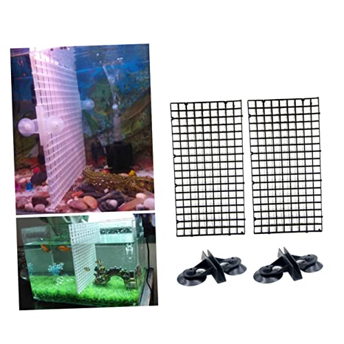Happyyami Eco-Friendly Aquarium Supplies Isolation Panel Lattice Plate Fish Tank Divider for Betta Suction Cups