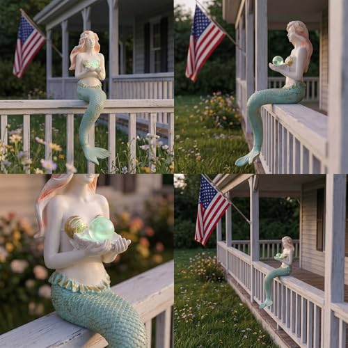 Unique Mermaid Aquarium Decorations - Resin Fish Tank Décor Thematic Ornaments, Waterproof & Non-Toxic Mermaid Statue for Enchanting Aquarium Display, Item (Pink) - color: Pink Mermaid