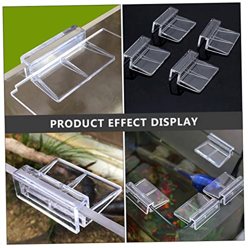 BESPORTBLE 15pcs Aquarium Rack Holder Acrylic Fish Tank Cover Clips Goldfish Tank Accessories