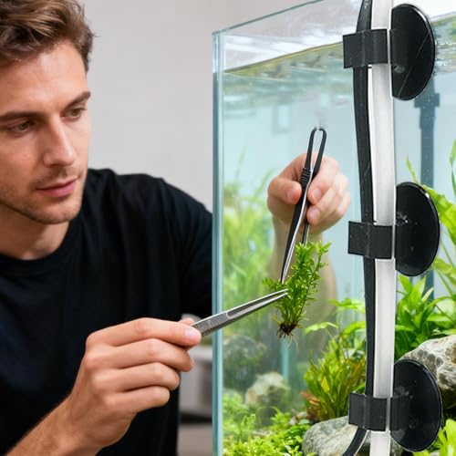 Aquarium Suction Cup Clips, Strong and Secure Hold, 30 Pieces, Fish Tank Suction Cup Clips, Small Fish Hose Clip, Reusable and Tidy Cable Management, for Air Pumps, Lights, Or Filtration Systems