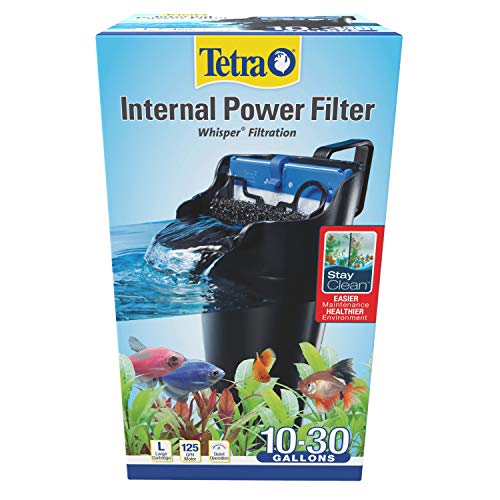 Tetra Whisper Internal Power Filter, Large Bio-Bag Filter Cartridges, 3-Stage Filtration, 10-30 gal - size: 10 - 30 Gallons
