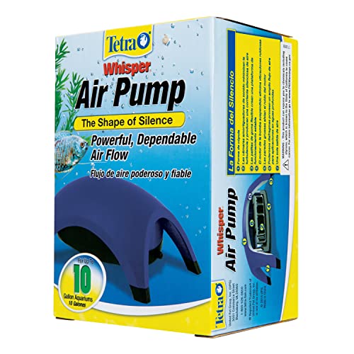 Tetra Whisper Easy to Use Air Pump for Aquariums (Non-UL) (Pack of 2) - size: up to 10-gallons (Pack of 2)