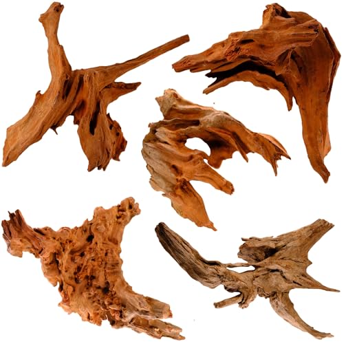 Azil Natural Driftwood 10'' - 15'' Perfect Aquarium Decoration! Ideal for Fish Tanks, Freshwater Aquariums, terrariums, aquascaping, hardscaping,Aquatic Plants. - size: Driftwood 10'' - 12''