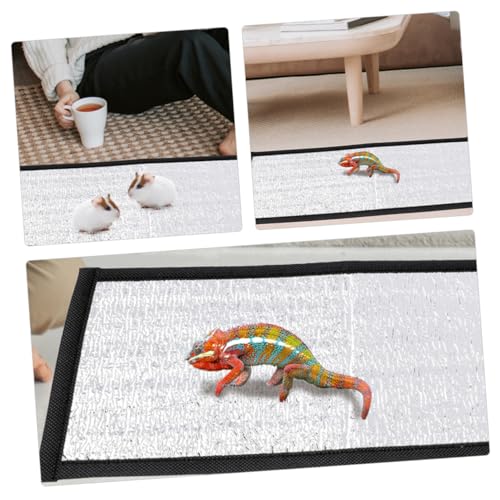 Toddmomy Insulation Pad Reflective Film Turtle Insulation Pad for Reptiles Under Tank - size: 68.00X30.00X0.10CM