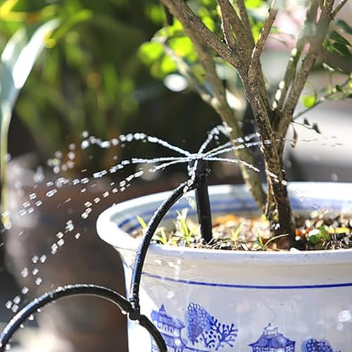 Kalolary 100PCS 1/4" Universal Barbed Tee Fittings, 1/4 Inch Barbed Tee Connectors Drip Irrigation Fittings for 4mm/7mm Water Tube Parts Drip Irrigation Hose Connector Watering System - size: 100 Count - 3.50 × 2.00 × 0.4 cm