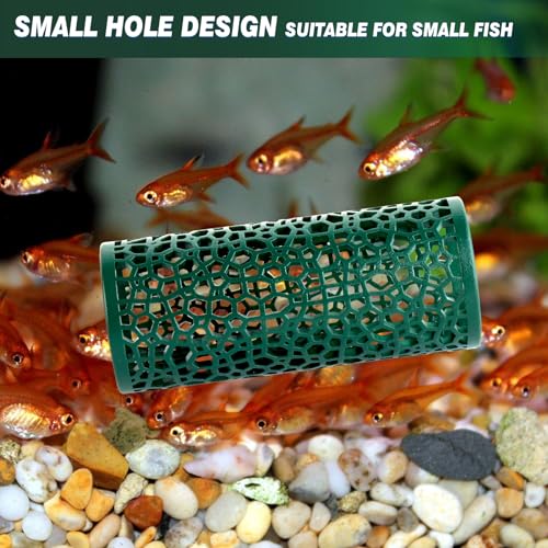 Abizoo Betta Toys - Dark Green Hollow Betta Fish Tunnel & Reptile Hide - Safe Enrichment Aquarium Decor - color: Dark Green