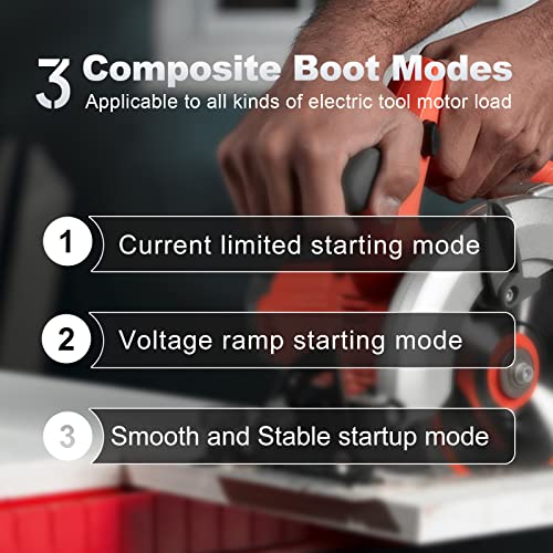 2.7kw 110V 25A 60Hz Soft Starter, Soft Start Module, Soft Start Relay for Table Saw, Disk Saw, Grooving Machines, Angle Grinders, Cutting Machines etc, Externally Mounted