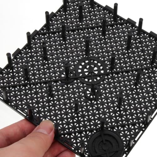 TEHAUX Fish Tank Bottom Filter Plate 6 X 6 X 1.06 Inch Pvc Aquarium Undergravel Filter Divider for Aquatic Pets Breeding and Tank Separation - size: 10pcs