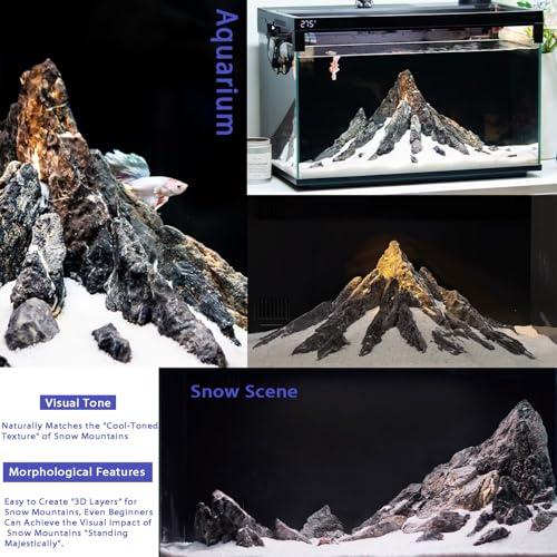 Aquarium Rocks Seiryu Stone 2-4 Inches Natural Rocks 5lb Fish Tank Rocks for Aquariums,Tank Decoration,Landscaping & Amphibian Enclosures Paludariums - size: 5lb(2-4in)