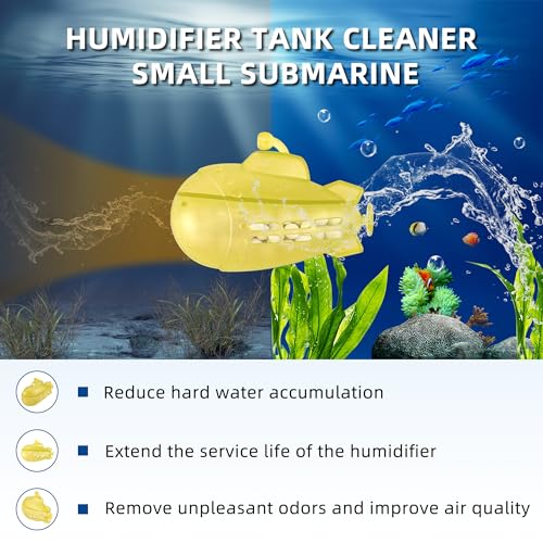 AMI PARTS Humidifier Cleaner Float Submarine for Warm&Cool Most Humidifiers and Fish Tank, Purifie Water, Soften Hard Water, Prevents Hard Water Build-Up, Universal Humidifier Cleaner (9 Pack)