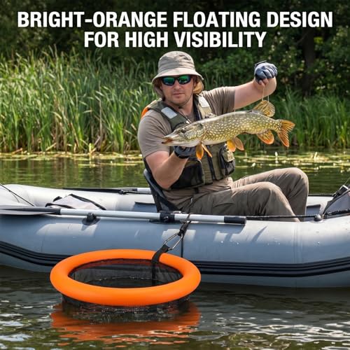 Floating Fish Basket for Live Caught, Foldable Fishing Holder Minnow Bucket Portable Collapsible Fishing Net Storage Cage for Live Fish Bait Live Well