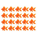 POPETPOP Dining Table Decor 50Pcs Artificial Goldfish Ornament Mini Fish Model Moving Floating Fake Ocean Animal Figurines for Aquarium Tank Decorations Net Decorative