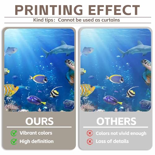 12x8ft Under The Sea Photography Backdrop Ocean Underwater World Background Aquarium Coral Baby Shower Decorations Birthday Party Photo Banner - size: 12'x8'