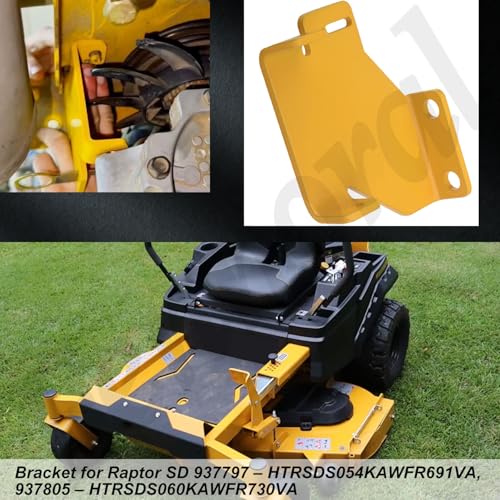 2 Pack 552564 RS Rear Bracket (Right) - 125255 Transmission Hydro Bracket Part for Hustler Raptor SD/SDX Lawn Mower 936476 936484 936484 938548 938555 939256, Perfect Replacement Parts