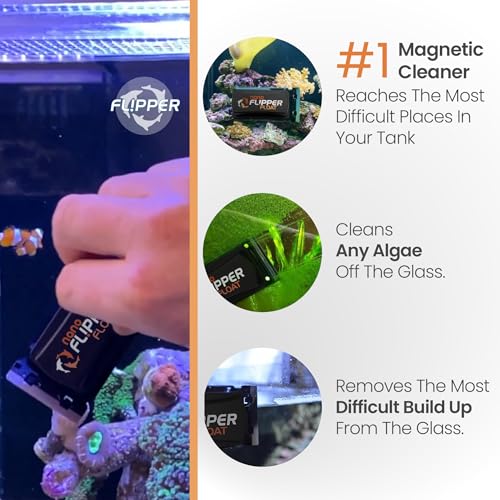 - Flipper Nano Aquarium Algae Cleaner For Glass Tanks Only Upto 1/4-Inch …
