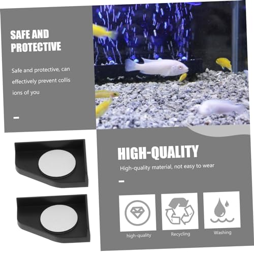 Hemoton 4pcs Thickened Corner Pads for Fish Tanks Shockproof Cushion Guards for Aquariums Prevents Bumps Scratches for Desktop Easy to Install