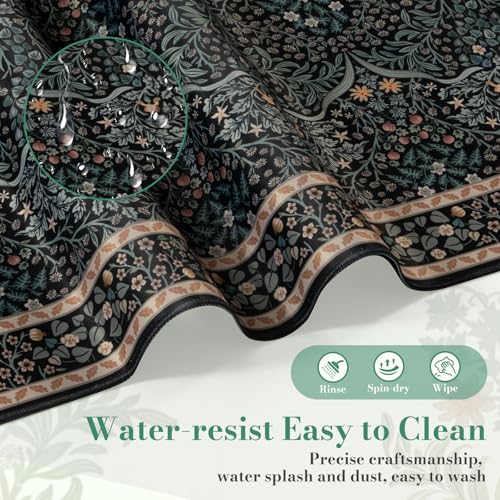 iCasso Desk Cover Mat, Office Mouse Pad, Desk Protector Mat, Extra Large Matt for Desktop,Anti-Slip XXL Big Mousepad with Stitched Edges for Computer Keyboard Retro Black - color: A-retro Black