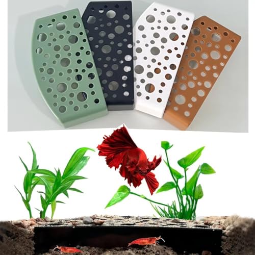 Aquarium Shelter House Fish Tank Decoration Ornament Pet Supplies Aquarium Tank Cave(Brown)