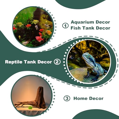 Natural Wood Driftwood for Aquarium Fish Tank Decor,Assorted Driftwood Trunk Branch for Reptile Tank Decor (MOP-ZYM Driftwood Medium (8 to12 Inch)-Pack of 1) - color: MOP-ZYM Driftwood Medium (8 to12 Inch)-Pack of 1