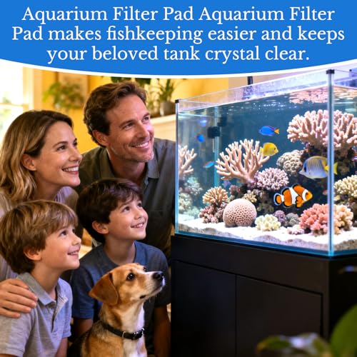MAQIHAN Aquarium Filter Pad – Aquarium Filter Media 39.4 x 11.8in Aquarium Filter Floss for Freshwater & Saltwater Fish Tanks, Ponds, Turtle, Water Polishing Pad for Clear Water