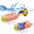 Hamiledyi 2 Pack Betta Tunnel Acrylic Betta Fsih Tube Tunnel with Suction Cups Betta Fish Toys Betta Leaf Pad Transparent Aquarium Decor for Small Fish Shrimp Guppy Resting Hiding (Pink Leaf)