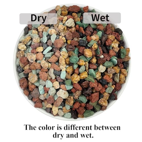 YISZM Succulent Cactus Soil Potting Mix Horticultural Lava Rocks Bonsai Soil for Indoor Plants Drainage Volcanic Rock for Terrarium Gardening Top Dressing 2lb - color: Multi, size: 2 Pounds