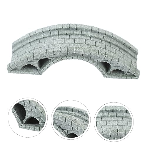 Happyyami Dollhouse Accessories Micro Landscaoe Bridge Mini Terrarium Bridge Artificial Arch Bridge Fish Tank Bridge Stone Bridge Statue Japanese Zen Household Green Sandstone Container