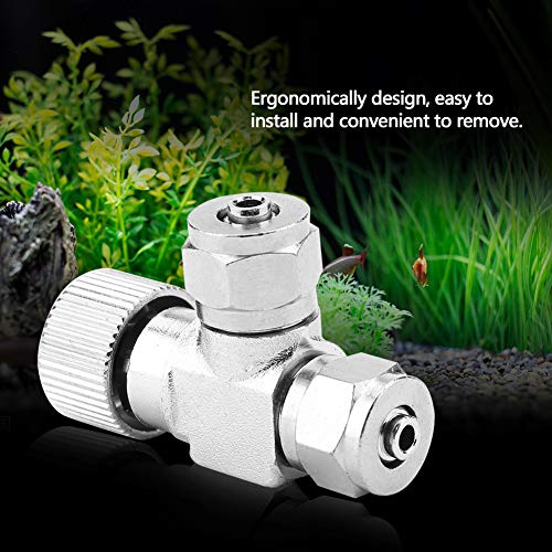 Aquarium Air Pump Check Valves CO2 Regulator Needle Check Valve Bubble Counter Fish Air Regulator (02#)