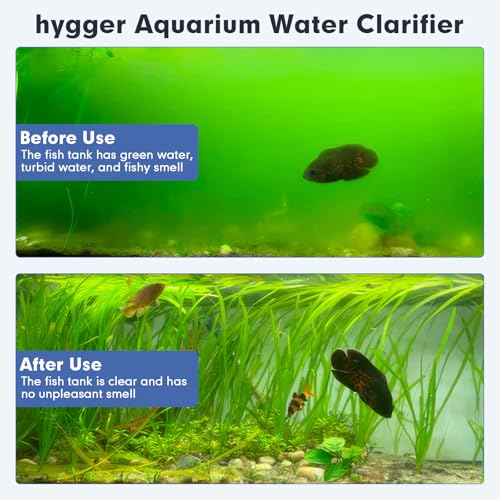 hygger Aquarium U-V Light with Timer, 360° Protective Shield Clean Light for Green Water and Algae Clean, Mini Algae Control Lamp for Freshwater and Saltwater Tank (5W for 13-40 Gallon) - size: 5W for 13-40 Gallon
