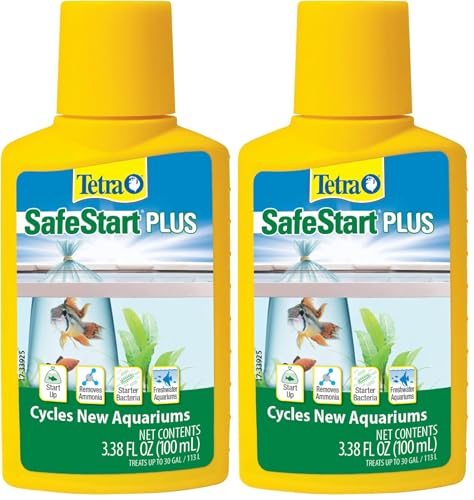 Tetra SafeStart Plus, for Newly Set-Up Fish Aquariums, 100 ml, 3.38-Ounce (Pack of 2) - size: 100 ml, 3.38-Ounce (Pack of 2)