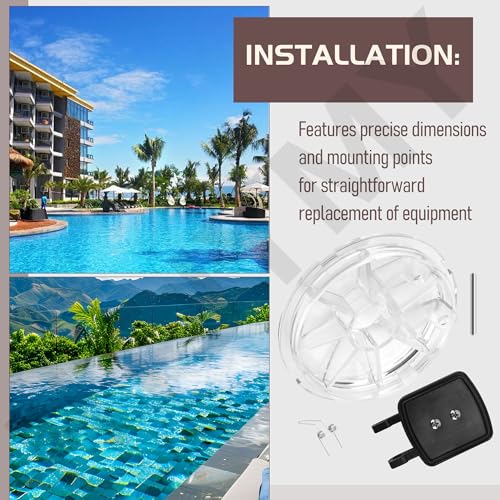 600-7300 Pool Check Valve Swing Valve and Lid Kit Compatible with Wate-rway 600-7300B TruSeal Assembly, Heavy-Duty Replacement Flapper with O-Ring for Spa Plumbing