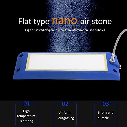 GLOGLOW Aquarium Air Stone Bars, 11.1 x 3.5in Nano Bubble Air Stone Disc Bubble Diffuser Release Tool for Air Pumps Fish Within 200cm/86.6in(L)