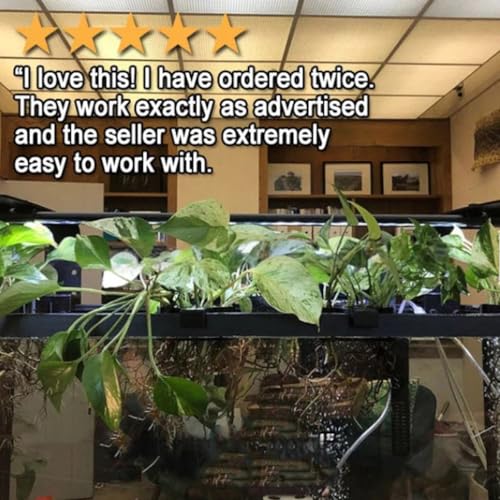 Adjustable Hydroponic Shelf for Aquariums with ABS and Clip Mounting Pet Organizers