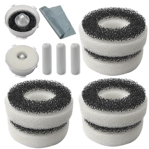 Compatible Replacement Set for Biorb Filter - Carbon Rings, Foam, Air Stone & Cleaner Pad (6 Foam Pieces, 3 air Stones, 1 pad) - size: Complete Set