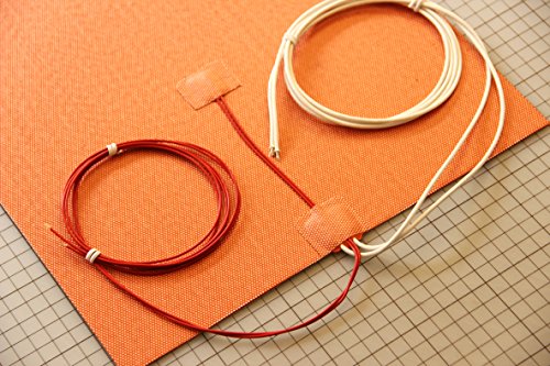 300 X 300mm (Approx. 12" X 12") 120V 750W, KEENOVO Universal Flexible Silicone Heater Mat/Pad, 3D Printer Heated Bed Heating Element