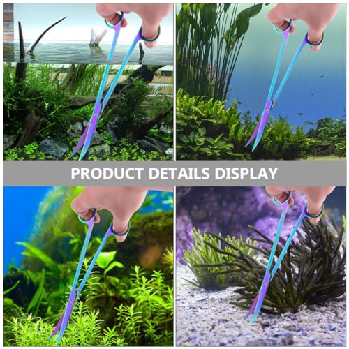 Curved Aquarium Scissors Underwater Plant Trimmer Fish Tank Aquascaping Tool Trimming Pruning