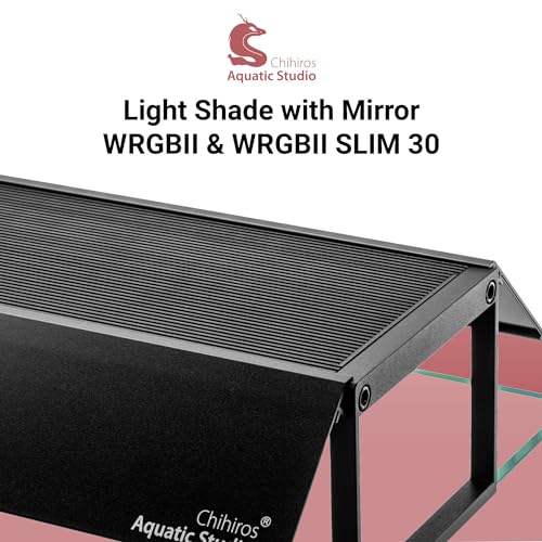 Chihiros Aquarium Light Shade with Mirror for WRGB II & WRGB II Slim - Reduces Light Spread for Live Plants, Fish Tank Accessories, LED Lighting Setup and Aquascaping - 30 cm - size: Light Shade w/ Mirror - 30cm