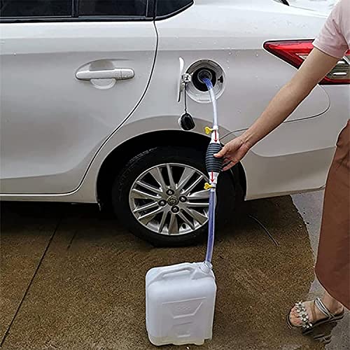 Multifunction Liquid Sucker Pump, Manual Fuel Transfer Pump Gasoline Siphone Hose, Portable Siphon Pump For Gasoline Diesel And Other Liquid Water, with 3.2/6.5/9.8ft Siphon Hose. (9.8 ft) - size: 9.8 ft