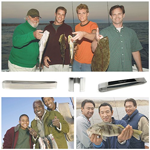 [MADE IN JAPAN] Kwizing Fish Bone Tweezers by RCI GLOBAL - Non-Slip, Precision Grip - Debone Salmon, Bass, Catfish - Stainless Steel Handmade Japanese Craftsmanship (4 3/4") - size: 4 3/4" - 1 pack
