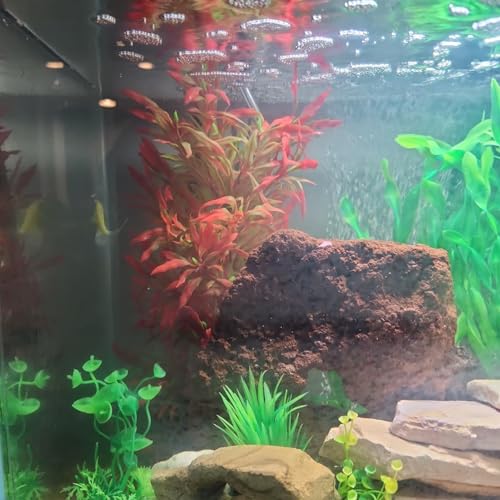 Tfwadmx Large Aquarium Plants 4 Pcs Artificial Water Seaweed for Fish Tank Decor Plastic Plant for Betta Shrimp Red About 12.5 Inch - color: Red-13''(4pcs)