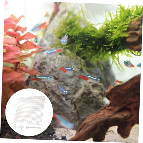 SUPVOX 1set Aquarium Grid Isolate Board Fish Tank Divider Cable Ties and Clips for Easy Installation for Breeding and Compartmentalizing Aquatic Habitats