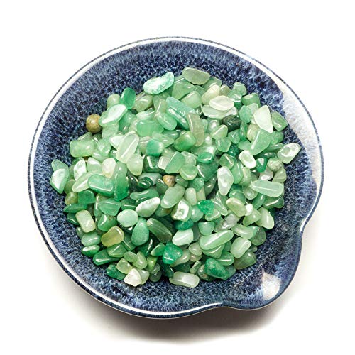 Cherry Tree Collection 1/2 Pound Polished Tumbled Gemstone Chips, Pebbles, Crystal Chips Bulk for Jewelry Making, Healing, Plants, Succulents, Aquariums, Decoration, Chakra (Green Aventurine) - color: Green Aventurine